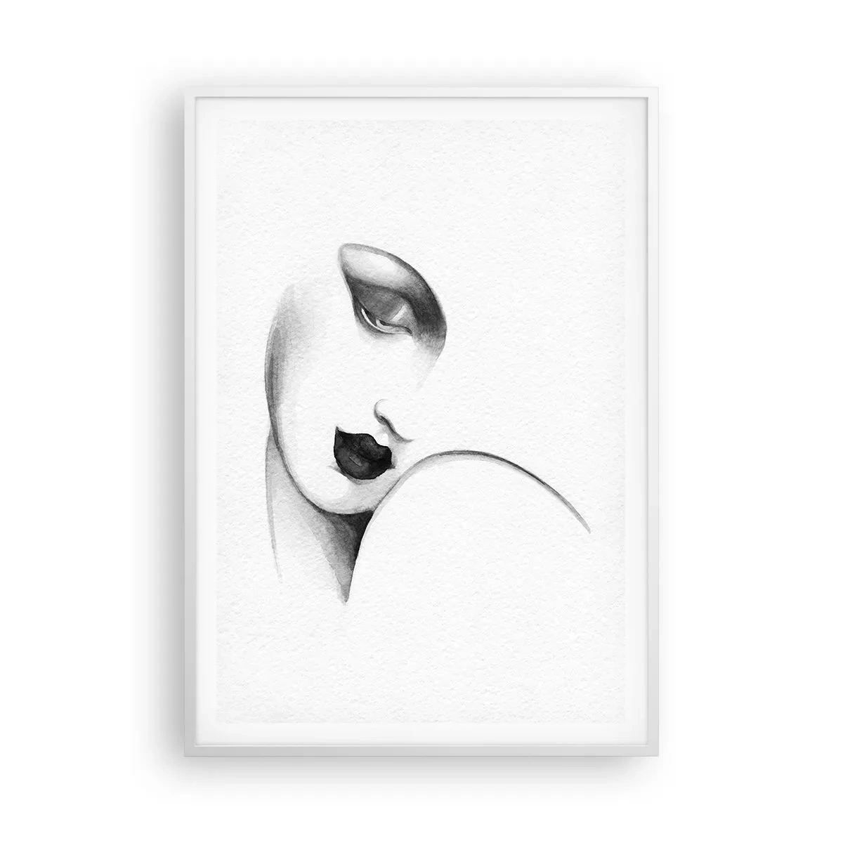 Plakat i hvid ramme - I Lempickas stil - 70x100 cm