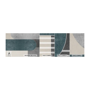 Prøve Fototapet Selvklæbende Deluxe Sticker - Horisontal komposition - Minimalisme, Former, Pastel - 100x30 cm