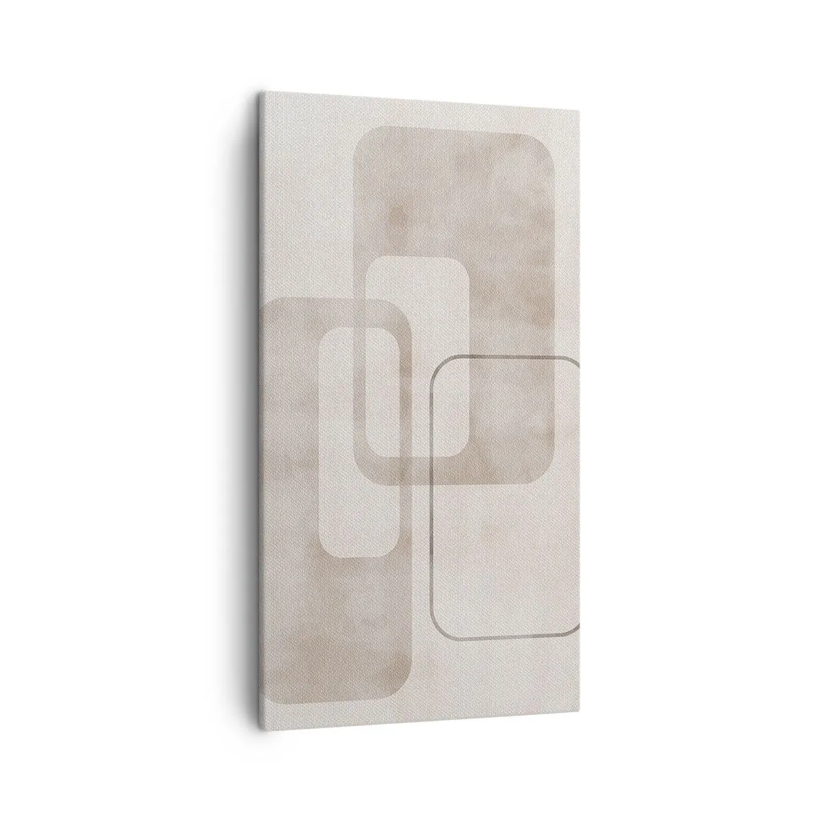 Lærredstryk - Billede på lærred - Geometrisk fuga - 45x80 cm