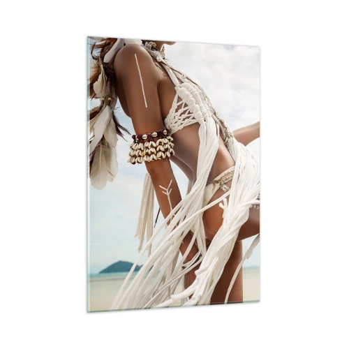 Billede på glas - Præstinde af solen - 50x70 cm