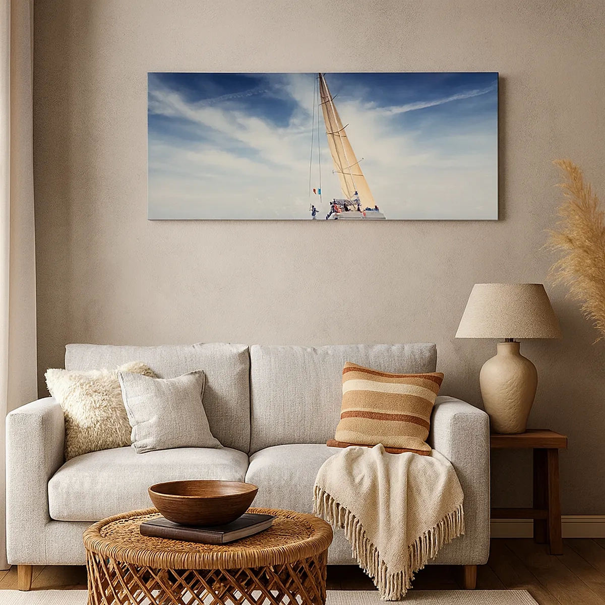 Lærredstryk - Billede på lærred - De kan ikke indhente os! - 30x30 cm