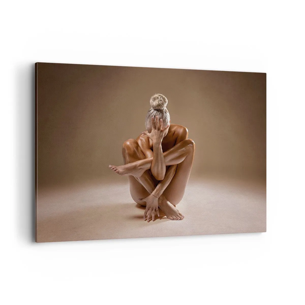 Lærredstryk - Billede på lærred - Enhed mellem krop og ånd - 100x70 cm