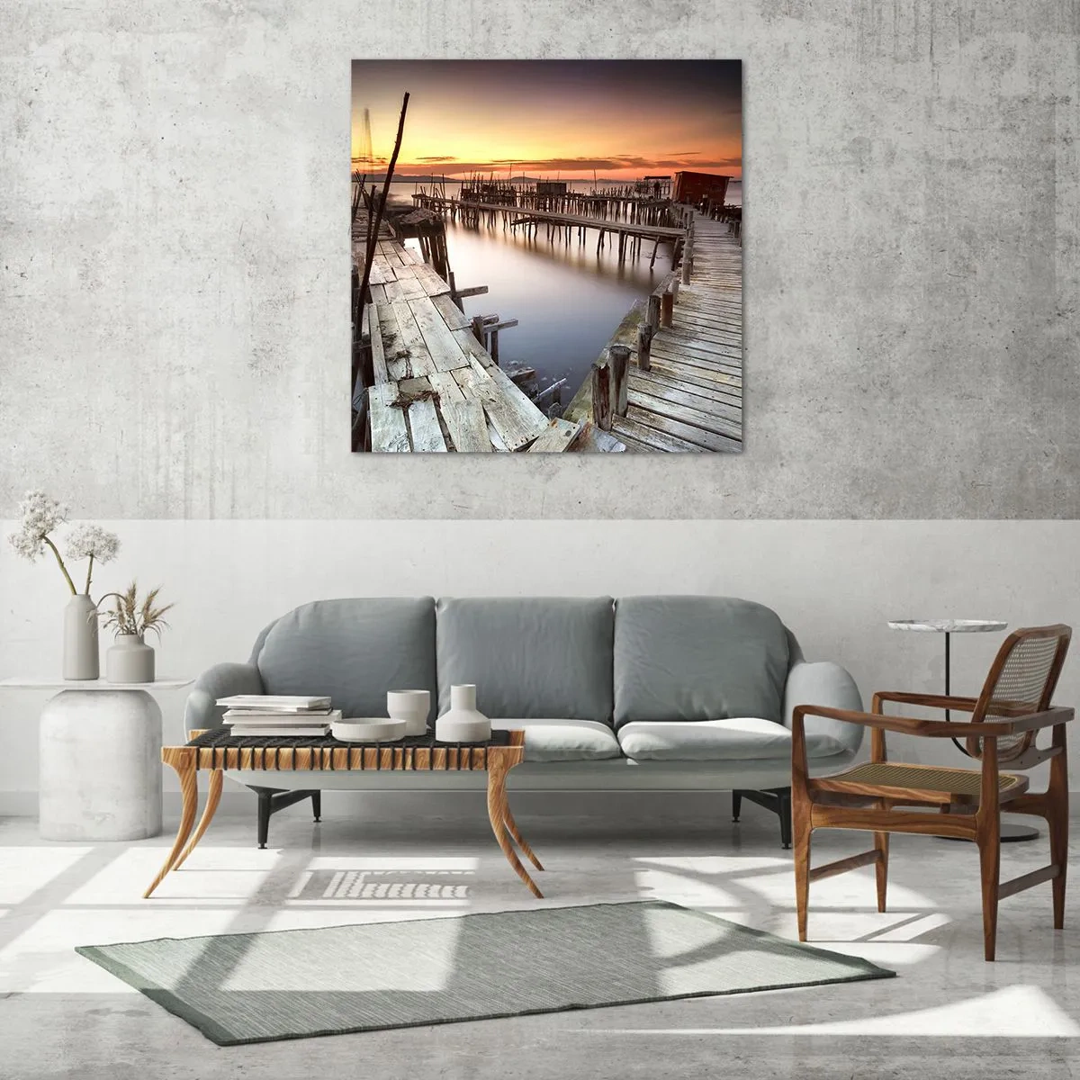 Billede på glas - Autentisk, ikke en turistattrapp - 70x70 cm