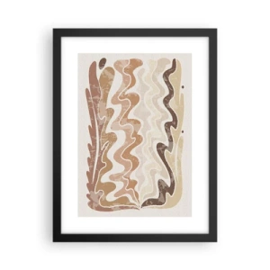 Plakat i sort ramme - God energi - gode følelser - 30x40 cm