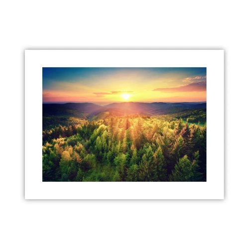 Plakat - Toppe og bjergtoppe - 40x30 cm