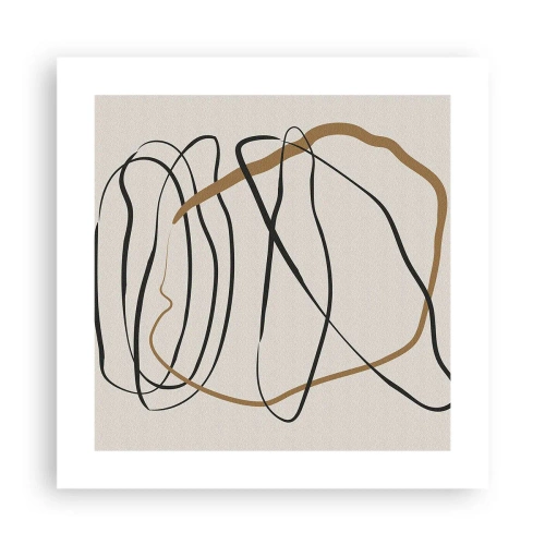 Plakat - Komposition - dans i besiddelse - 40x40 cm