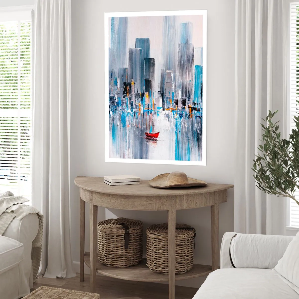 Plakat - Metropolis ved bugten - 70x100 cm