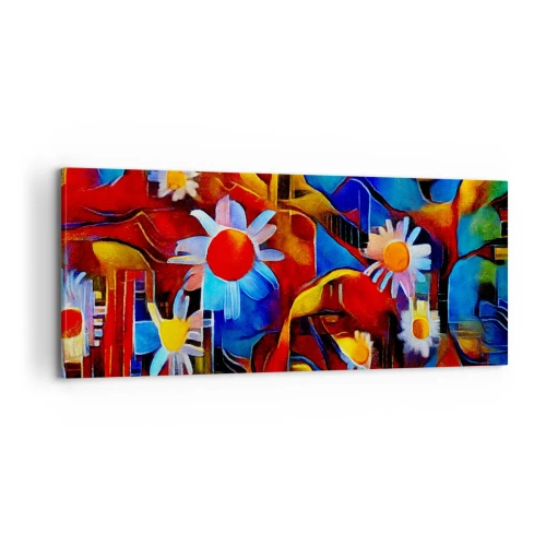 Lærredstryk - Billede på lærred - Livets farver - 100x40 cm