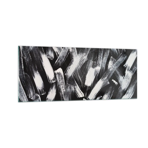 Billede på glas - Abstraktion i den industrielle ånd - 100x40 cm