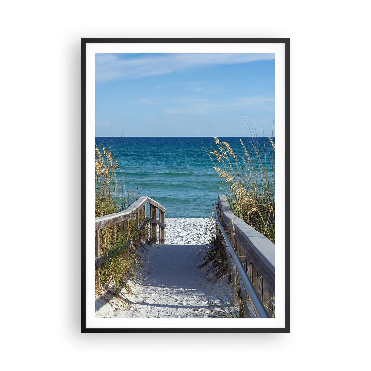 Plakat i sort ramme - I solen, i vinden - 70x100 cm