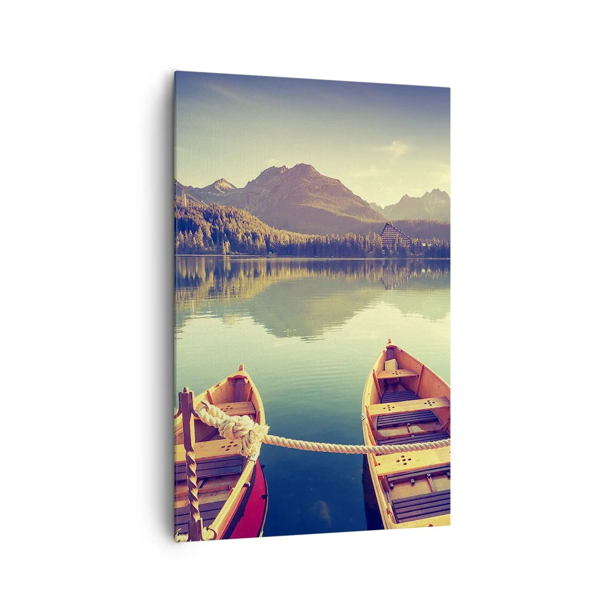 Lærredstryk - Billede på lærred - Lev efter dens love - 80x120 cm