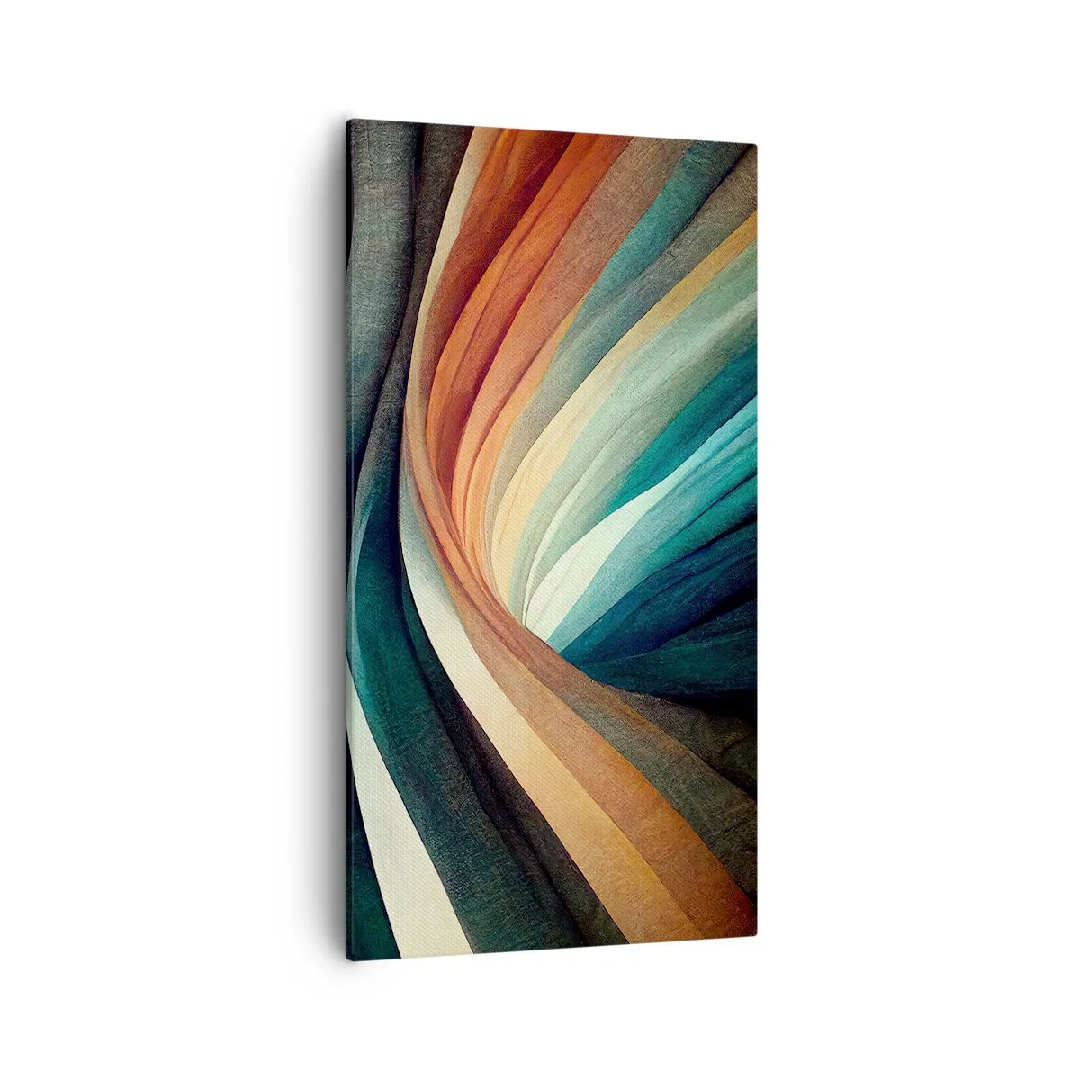 Lærredstryk - Billede på lærred - Vævet af farver - 55x100 cm