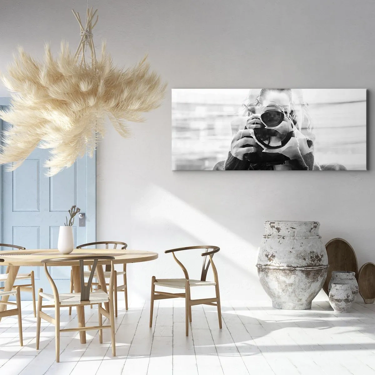 Lærredstryk - Billede på lærred - Skaber og materiale - 100x40 cm