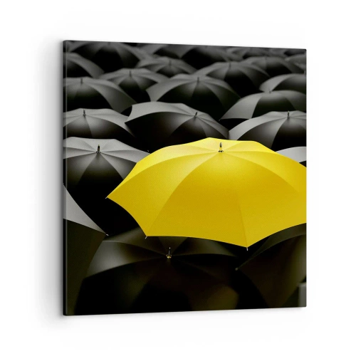 Lærredstryk - Billede på lærred - Farvel til tristhed - 50x50 cm