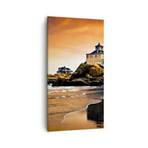 Lærredstryk - Billede på lærred - Vestkystens elegance - 55x100 cm