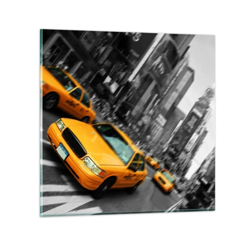 Billede på glas - New York’s soldråber - 30x30 cm