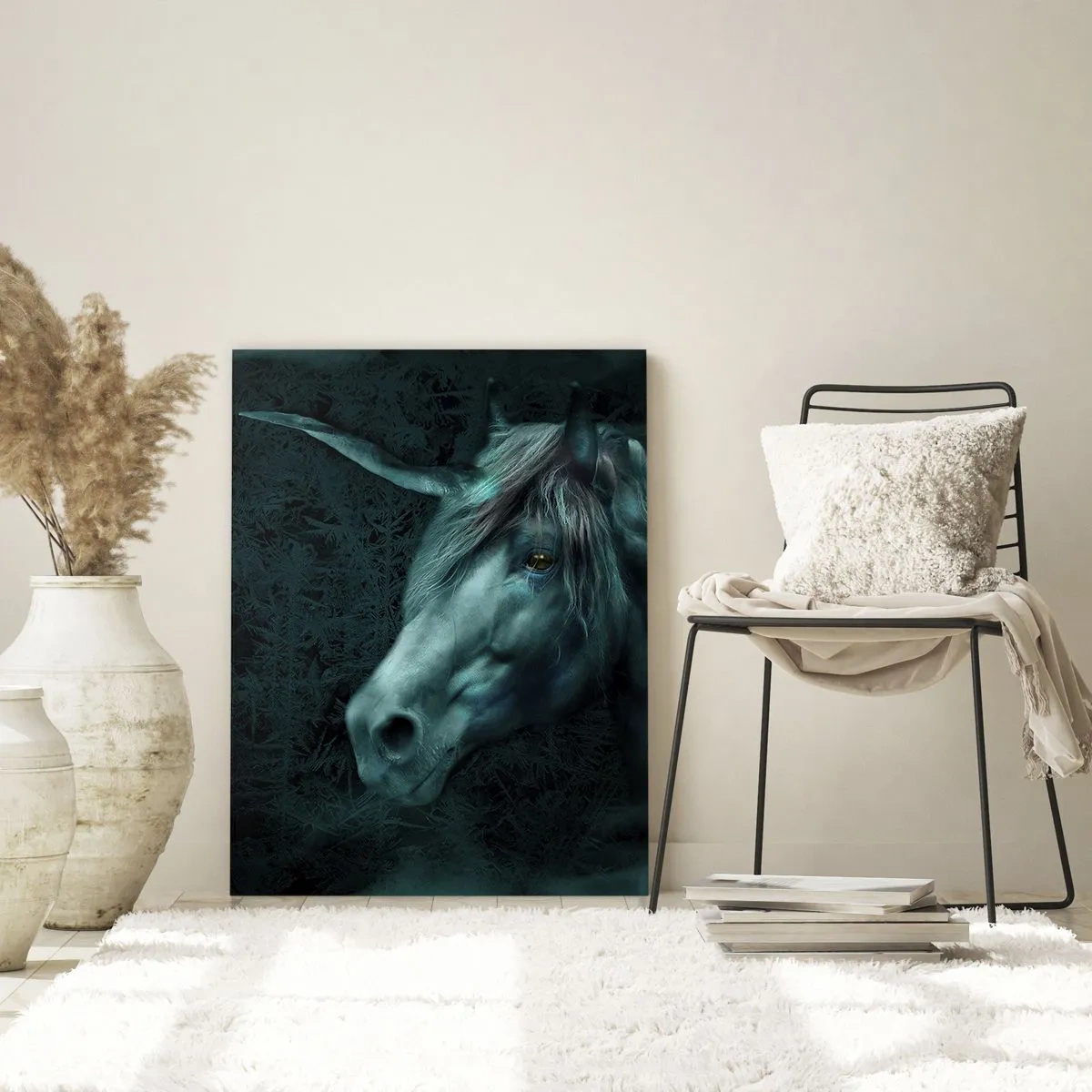 Billede på glas - I en eventyrlig skov - 80x120 cm