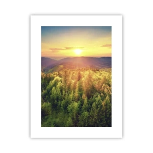 Plakat - Toppe og bjergtoppe - 30x40 cm