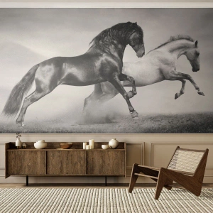 Fototapet Selvklæbende Deluxe Sticker - Engle og dæmoner - Dyr, Heste, Natur - 200x140 cm