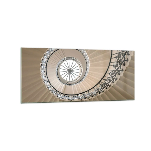 Billede på glas - I midten af en skal - 120x50 cm