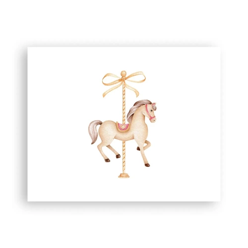 Plakat - Med et yndefuldt trav - 50x40 cm