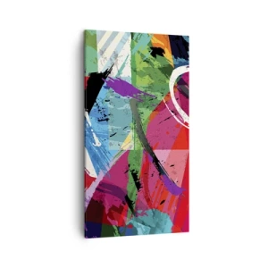 Lærredstryk - Billede på lærred - Hurtig, livlig og hoppende - 45x80 cm