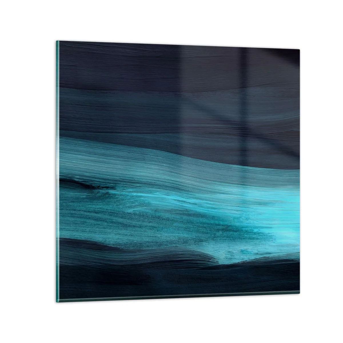 Billede på glas - Svøm med strømmen - 30x30 cm