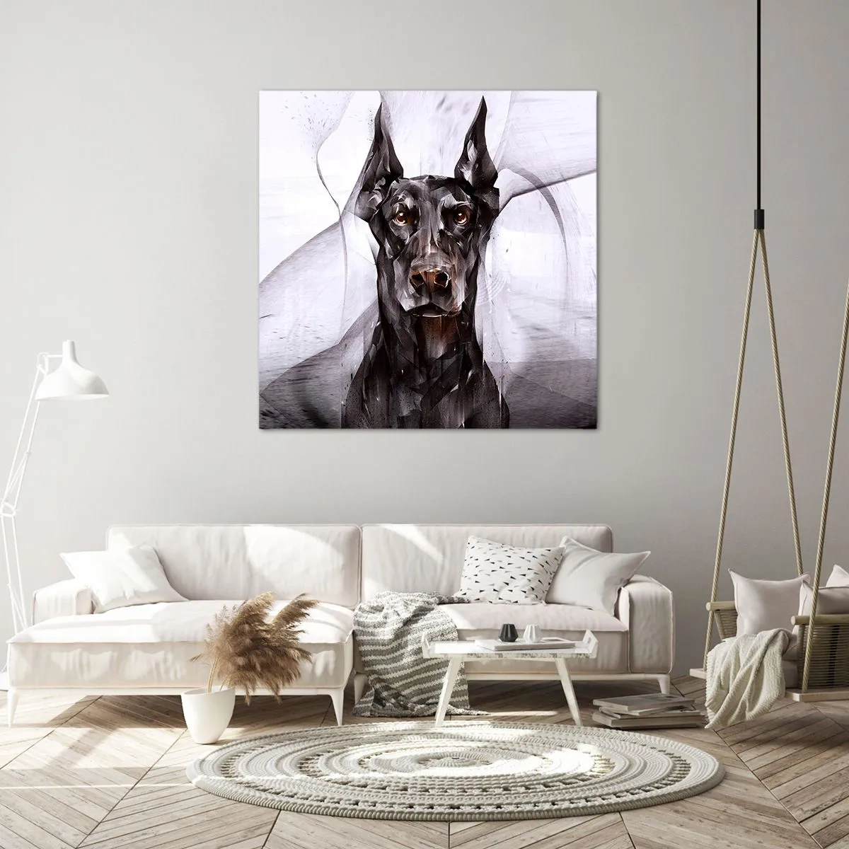 Lærredstryk - Billede på lærred - Nobelt født - 40x40 cm