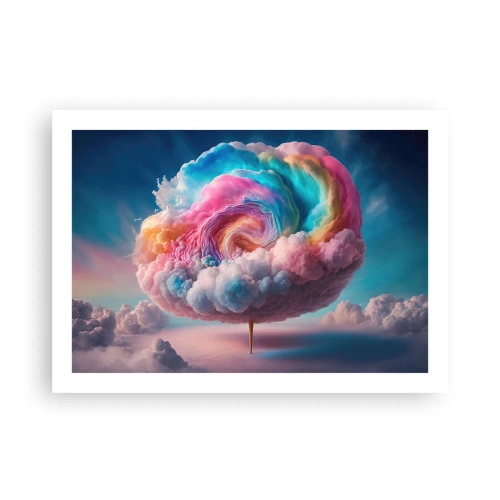 Plakat - En drøm om en forlystelsespark - 70x50 cm