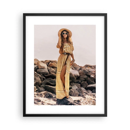 Plakat i sort ramme - Magien ved sten - 40x50 cm