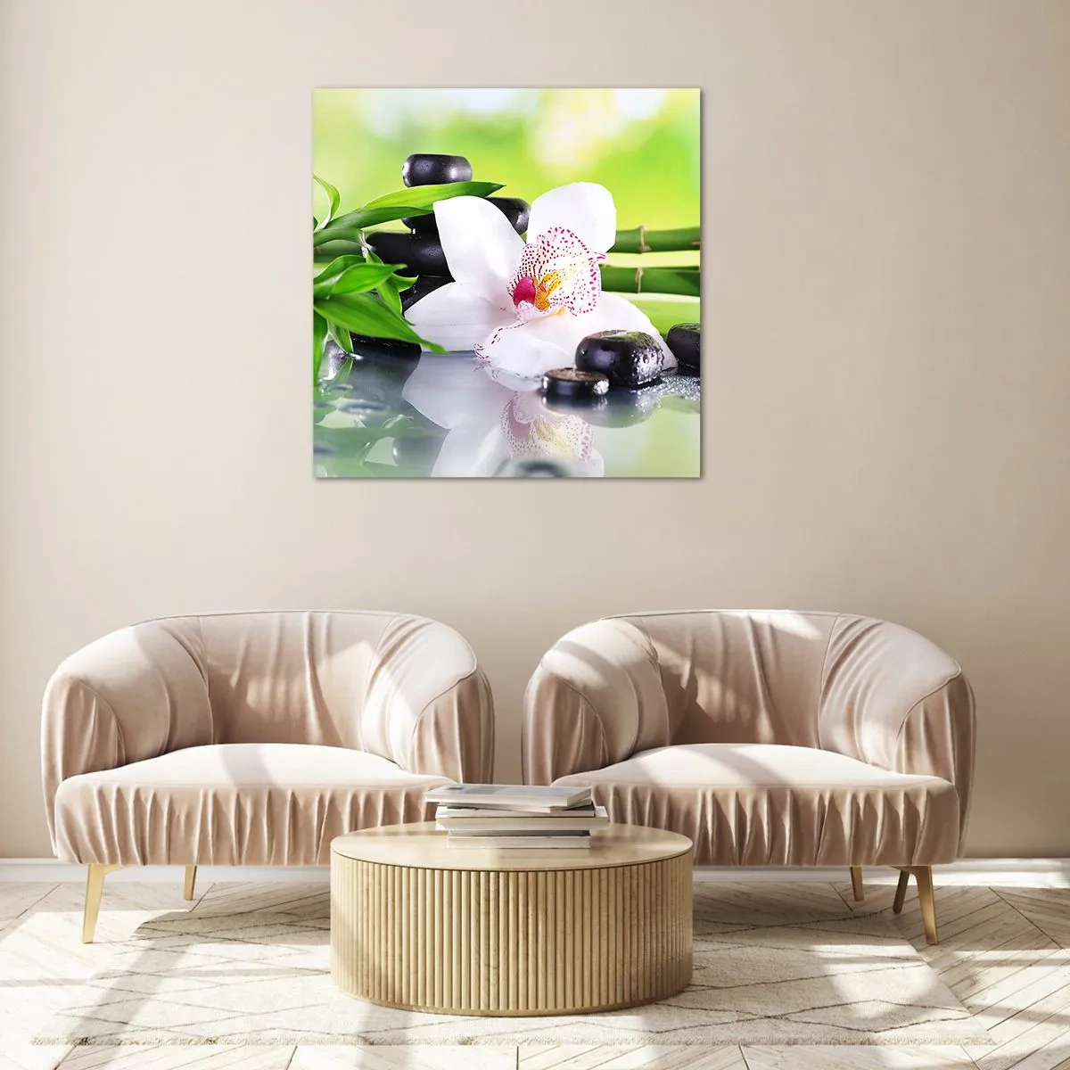 Billede på glas - Kølig friskhed - 50x50 cm