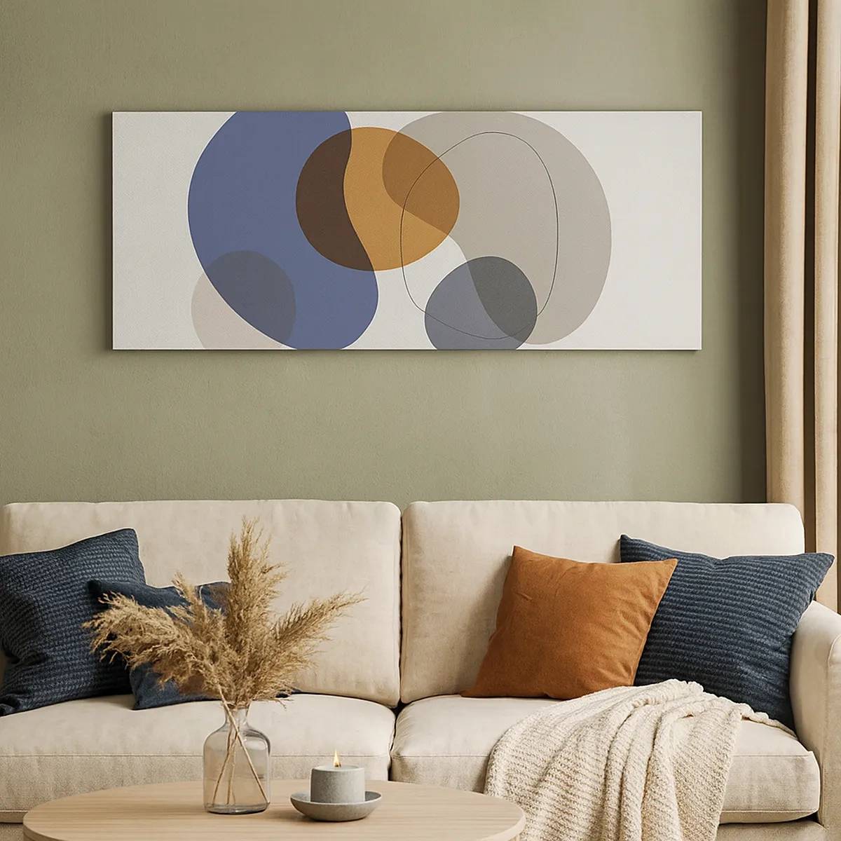 Lærredstryk - Billede på lærred - Dråber af farve - 30x30 cm