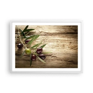 Plakat i hvid ramme - Lige fra naturen - 70x50 cm