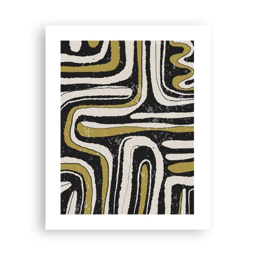 Plakat - Komposition: stier og gyder - 40x50 cm