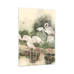 Billede på glas - En eksotisk drøm - 50x70 cm