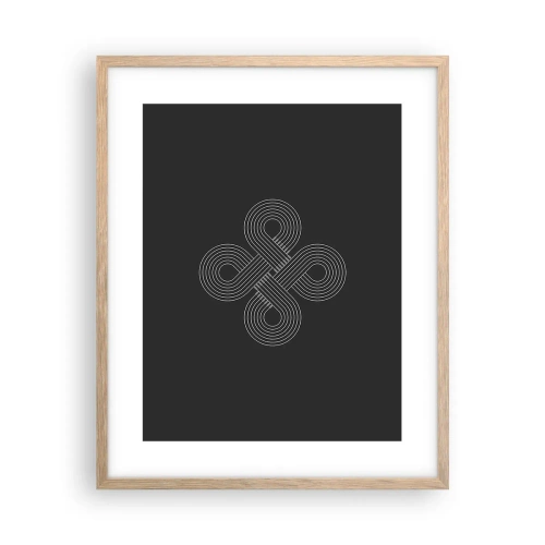 Plakat i ramme af lyst egetræ - I den keltiske ånd - 40x50 cm