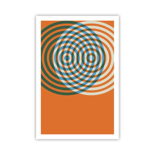 Plakat - Abstrakt cirkulær variation - 61x91 cm
