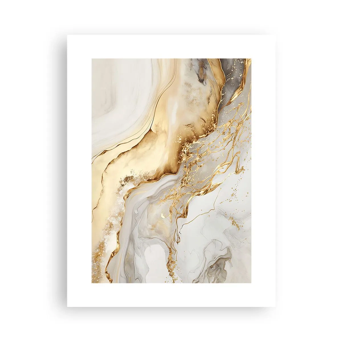 Plakat - Abstraktion: skønhed og godhed - 30x40 cm