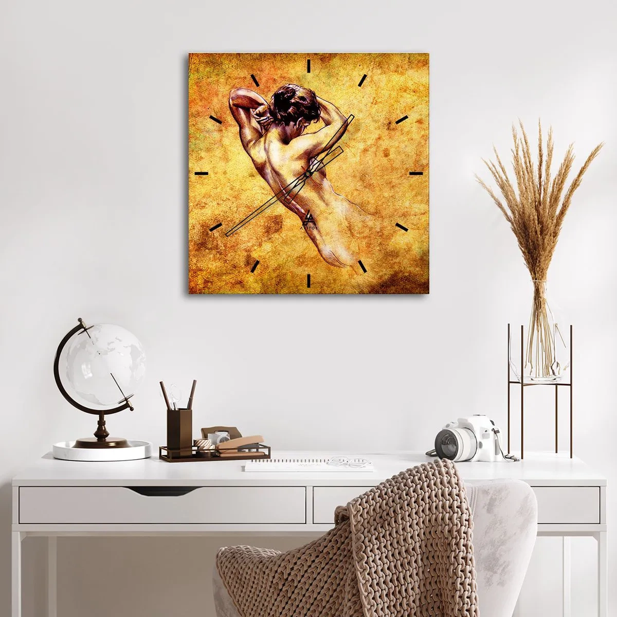 Vægur, Uret - Afsløret, men stadig et mysterium - 40x40 cm