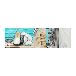 Prøve Fototapet Premium Canvas - Alt er klar - Golf, Sport, Golfspillersko - 100x30 cm