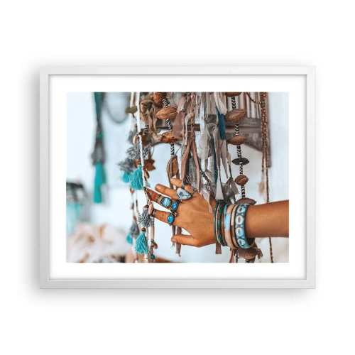 Plakat i hvid ramme - Lokale skatte - 50x40 cm