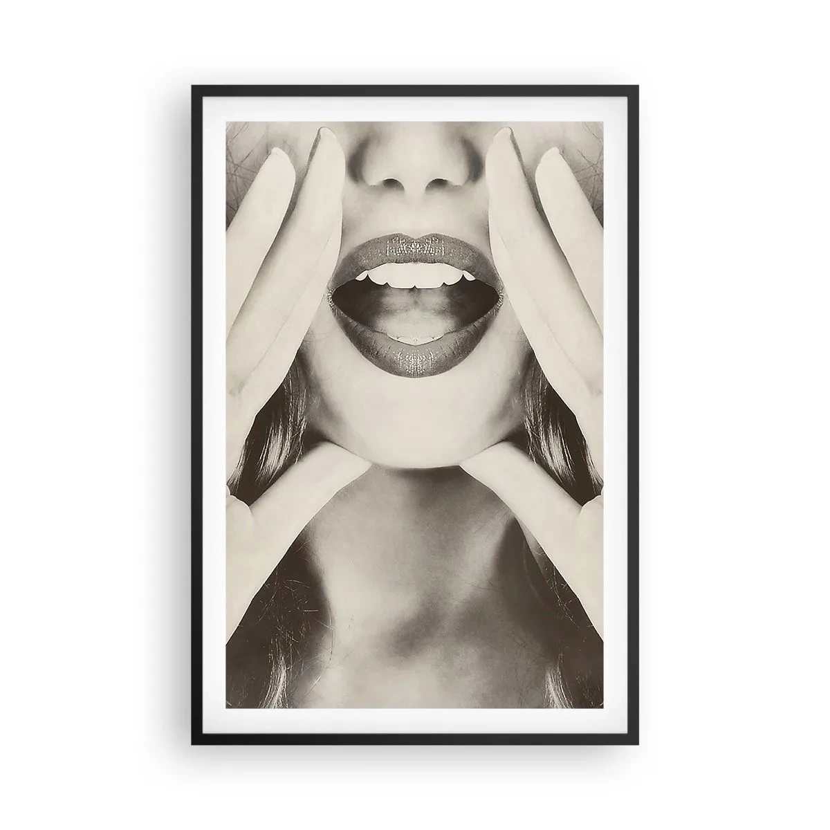 Plakat i sort ramme - Jeg er på vej! - 61x91 cm