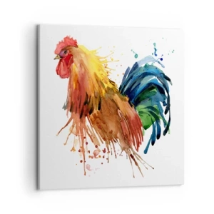 Lærredstryk - Billede på lærred - Kongelig kappe, kongelig stolthed - 50x50 cm