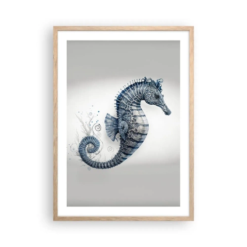 Plakat i ramme af lyst egetræ - En subtil vittighed fra naturen - 50x70 cm