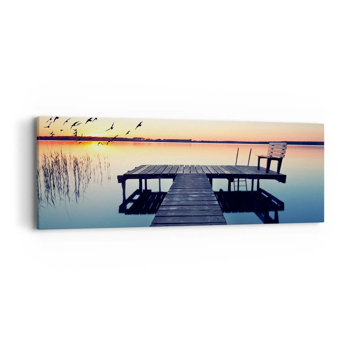 Lærredstryk - Billede på lærred - Det var en god dag - 90x30 cm