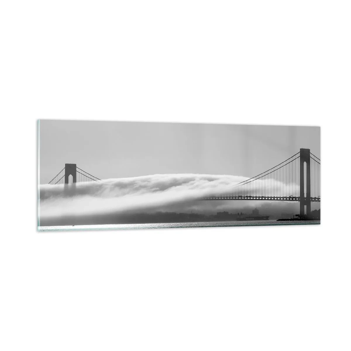 Billede på glas - Sejl gennem Golden Gate - 90x30 cm