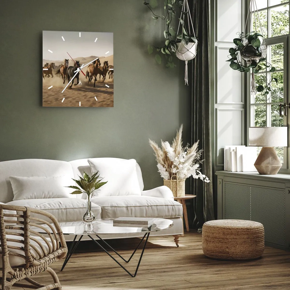 Vægur, Uret - Fri som vinden - 30x30 cm