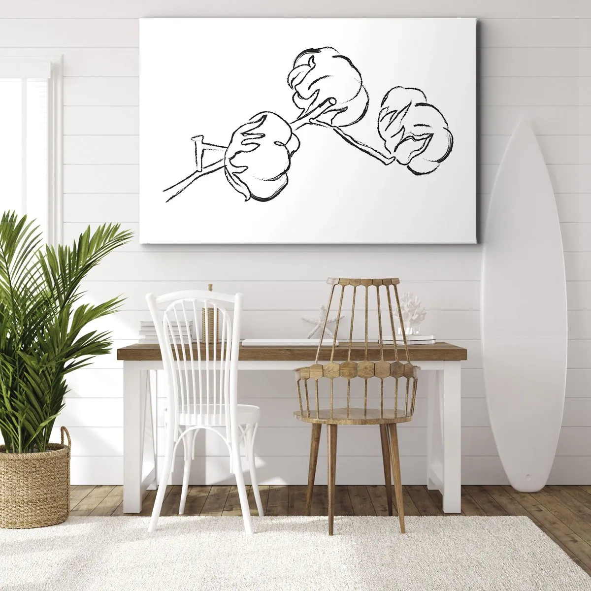 Lærredstryk - Billede på lærred - Bomuld ned - 120x80 cm