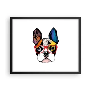 Plakat i sort ramme - Intellektuel - 50x40 cm