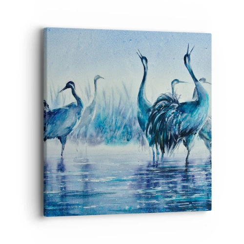 Lærredstryk - Billede på lærred - Morgenmøde - 40x40 cm